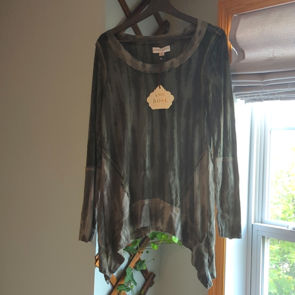 KNOX ROSE Long Sleeve Blouse